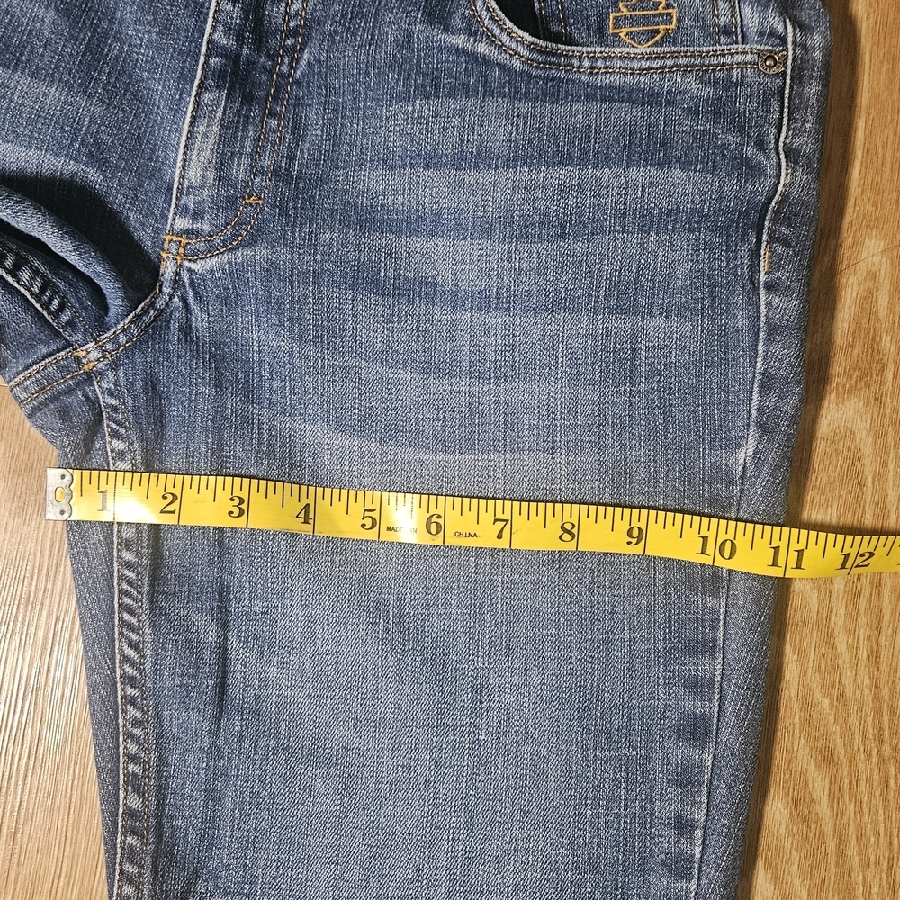 Harley-Davidson Blue Denim Jeans As a Woman - Picture 5 of 9